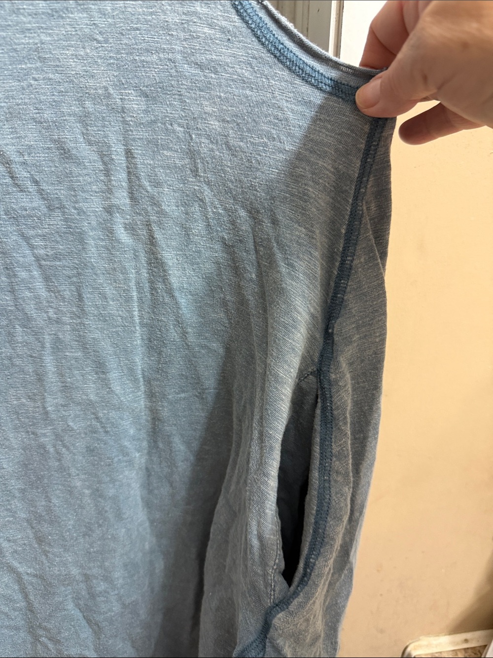 Oli & Hali Light Blue Linen-Blend Tunic - Picture 4 of 5